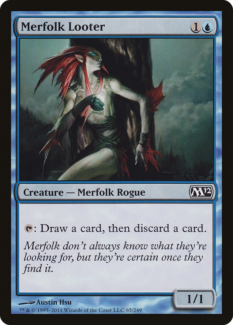 Merfolk Looter (M12-065) - Magic 2012 Foil