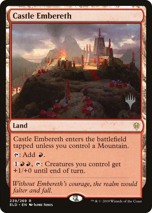 Castle Embereth (PPELD-239P) - Throne of Eldraine Promos (Promo Pack) Foil