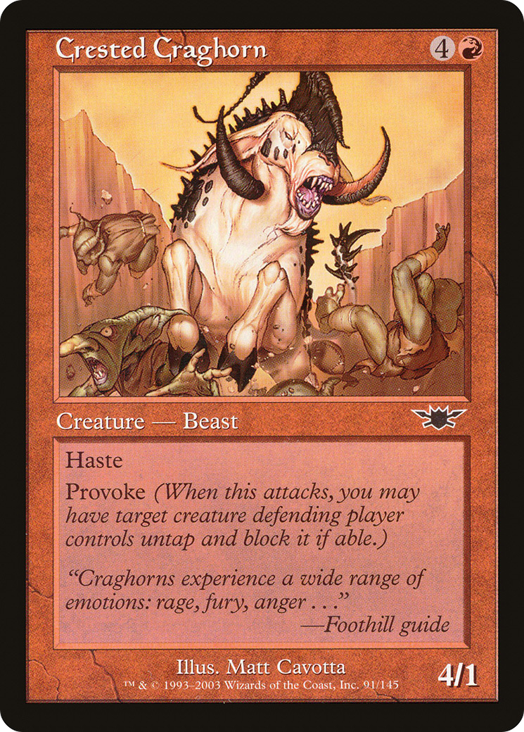 Crested Craghorn (LGN-091) - Legions Foil