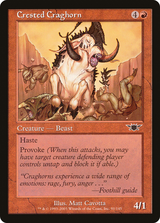 Crested Craghorn (LGN-091) - Legions Foil