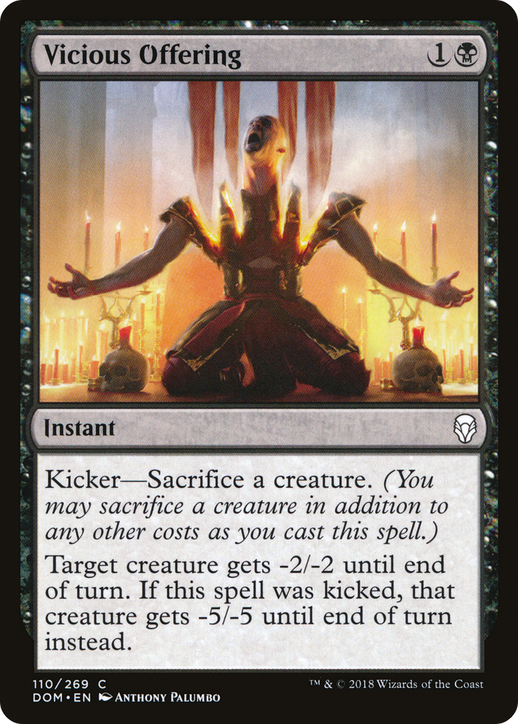 Vicious Offering (DOM-110) - Dominaria Foil