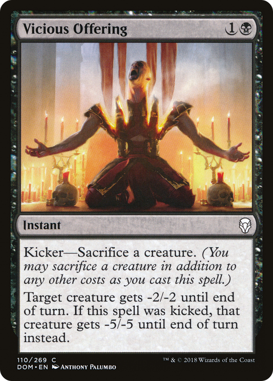 Vicious Offering (DOM-110) - Dominaria Foil