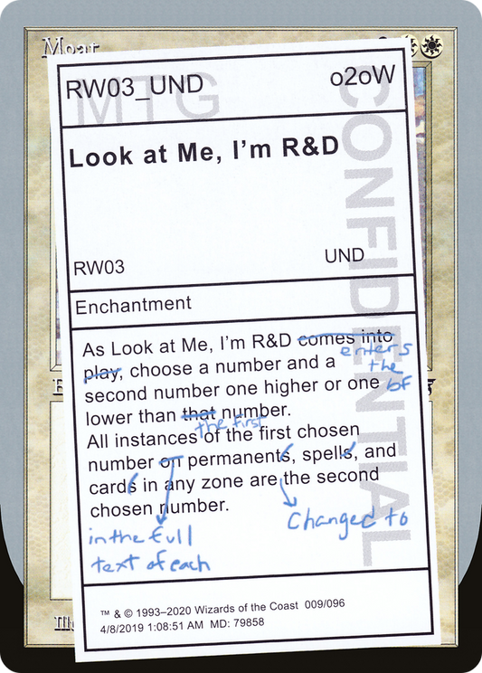 Look at Me, I'm R&D (UND-009) - Unsanctioned