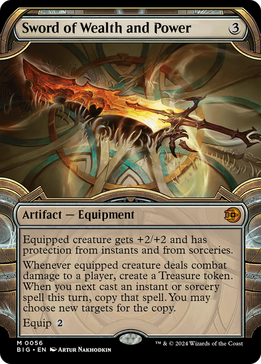 Sword of Wealth and Power (Showcase) (BIG-056) - The Big Score: (Showcase) Foil