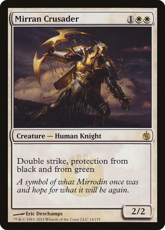 Mirran Crusader (MBS-014) - Mirrodin Besieged Foil