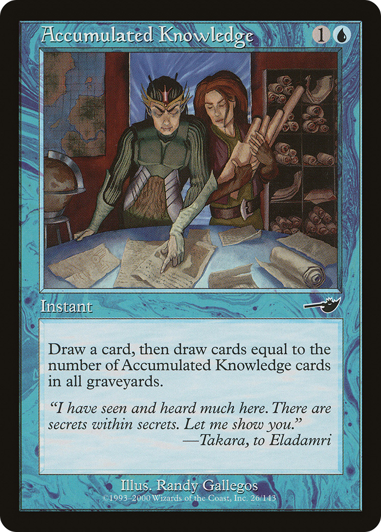 Accumulated Knowledge (NEM-026) - Nemesis Foil