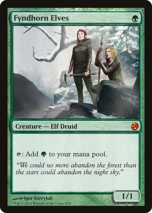 Fyndhorn Elves (V13-004) - From the Vault: Twenty Foil