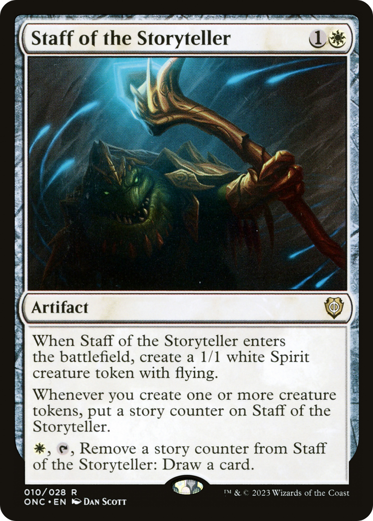 Staff of the Storyteller (ONC-010) - Phyrexia: All Will Be One Commander