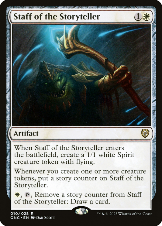 Staff of the Storyteller (ONC-010) - Phyrexia: All Will Be One Commander