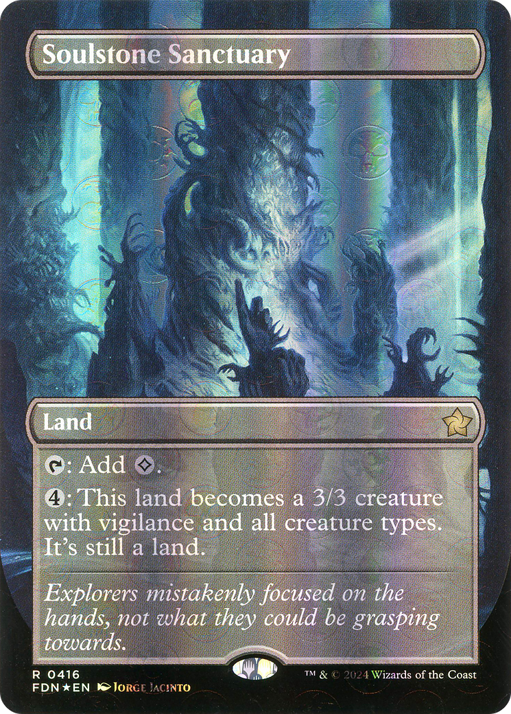 Soulstone Sanctuary  (Borderless)(FDN-416) - Foundations Foil