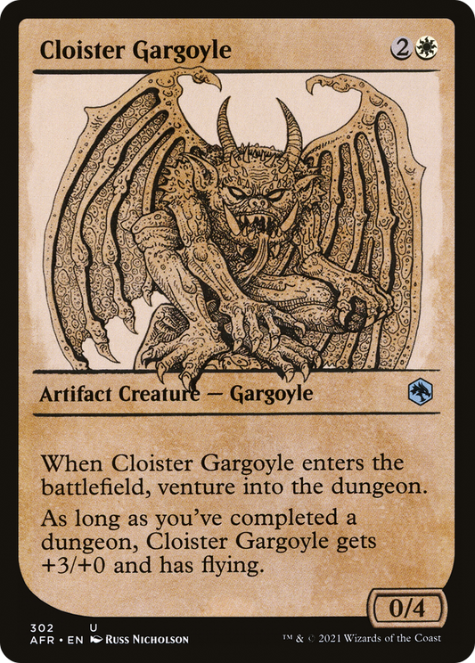 Cloister Gargoyle (AFR-302) - Adventures in the Forgotten Realms: (Showcase)