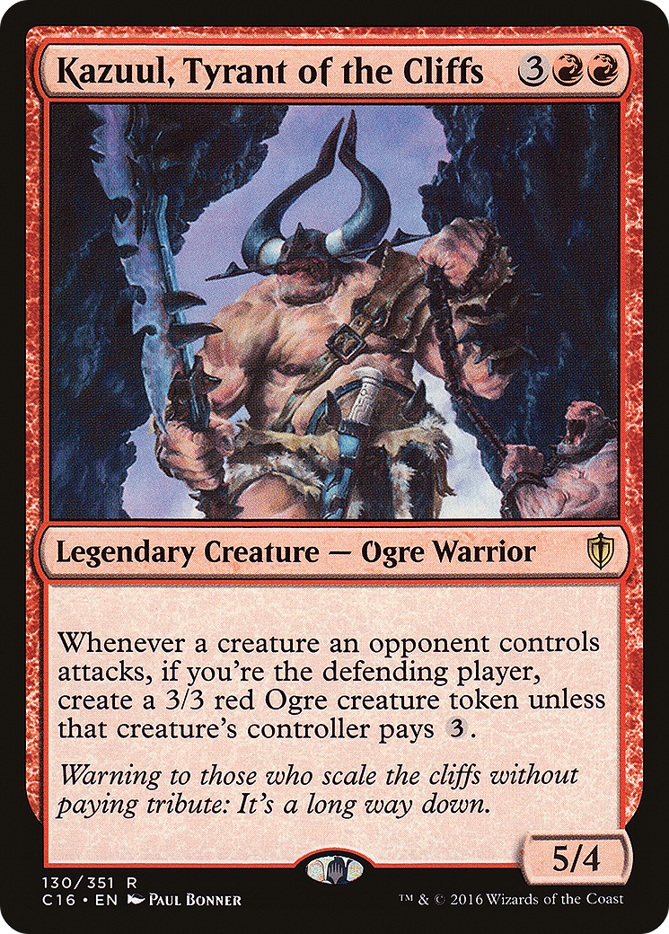 Kazuul, Tyrant of the Cliffs (C16-130) - Commander 2016