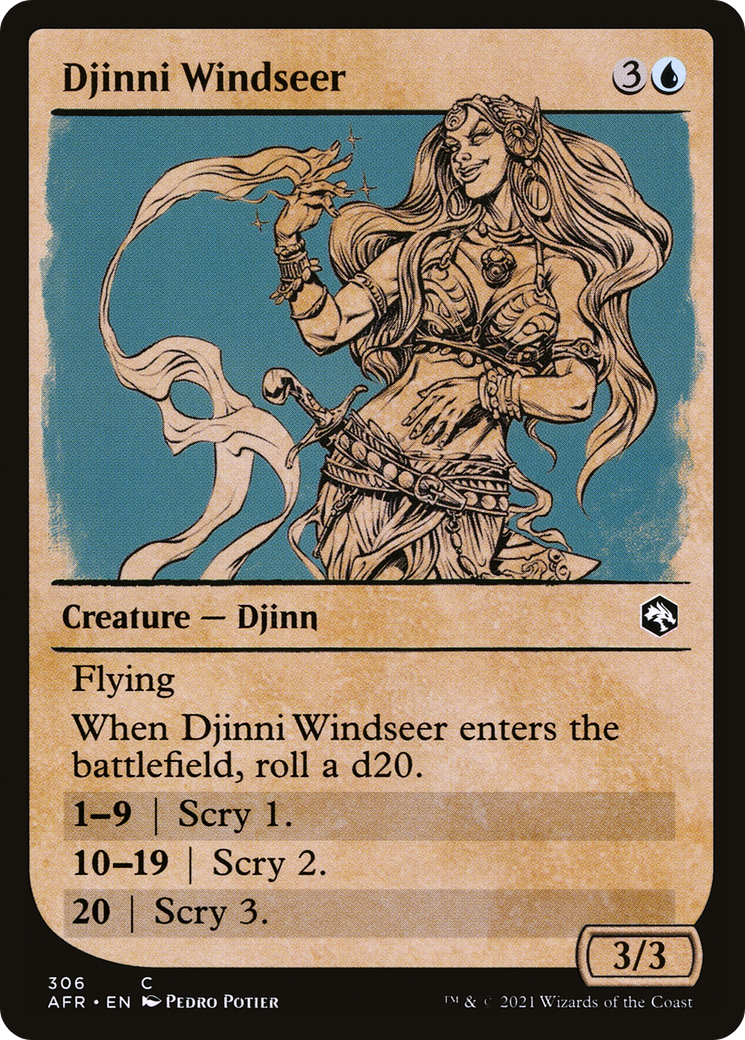 Djinni Windseer (AFR-306) - Adventures in the Forgotten Realms: (Showcase)