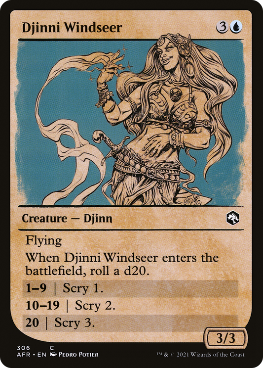 Djinni Windseer (AFR-306) - Adventures in the Forgotten Realms: (Showcase)