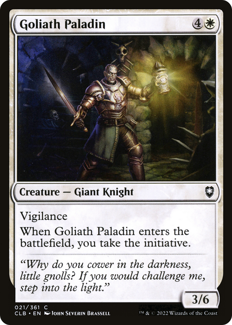 Goliath Paladin (CLB-021) - Commander Legends: Battle for Baldur's Gate Foil