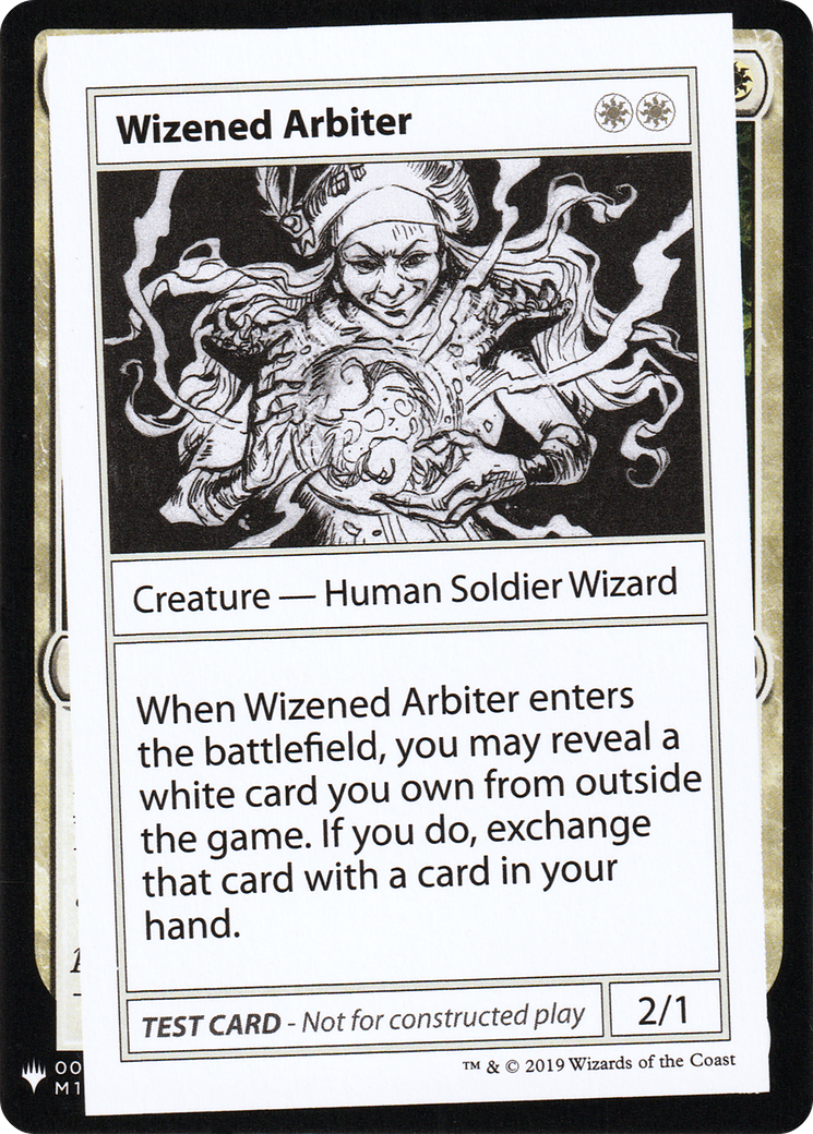 Wizened Arbiter (CMB1-014) - Mystery Booster Playtest Cards 2019