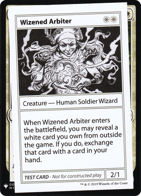 Wizened Arbiter (CMB1-014) - Mystery Booster Playtest Cards 2019