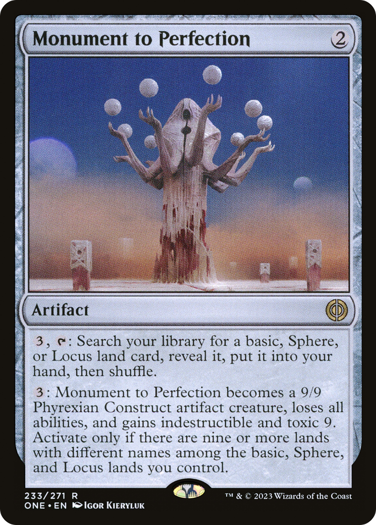 Monument to Perfection (ONE-233) - Phyrexia: All Will Be One Foil