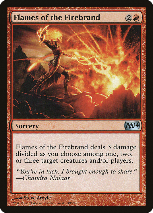 Flames of the Firebrand (M14-139) - Magic 2014