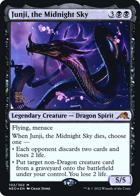 Junji, the Midnight Sky (PNEO-102S) - Kamigawa: Neon Dynasty Promos Foil