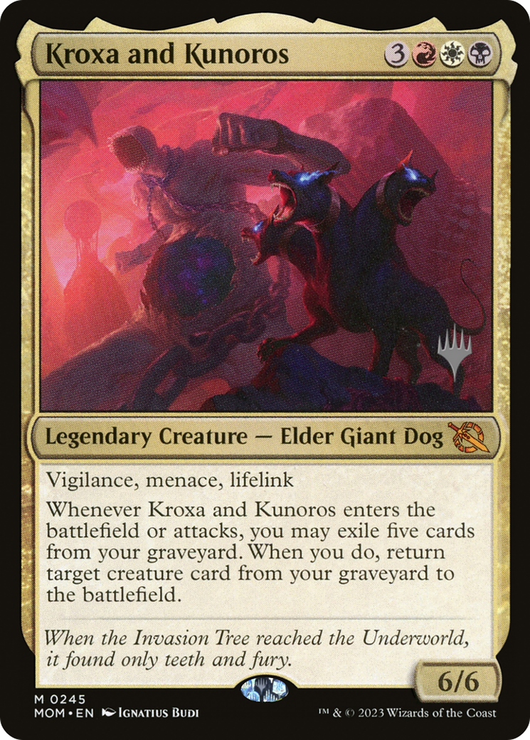 Kroxa and Kunoros (PPMOM-245) - March of the Machine Promos Foil (Promo Pack)
