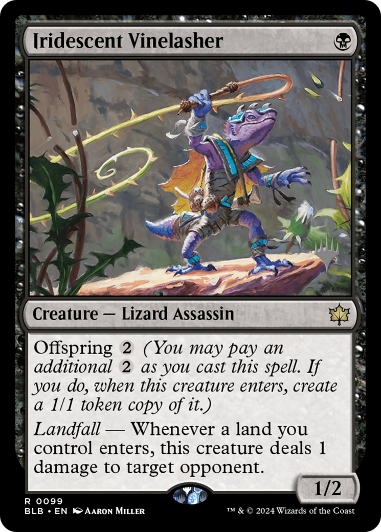 Iridescent Vinelasher  (PPBLB-099) - Bloomburrow Promos (Promo Pack) Foil