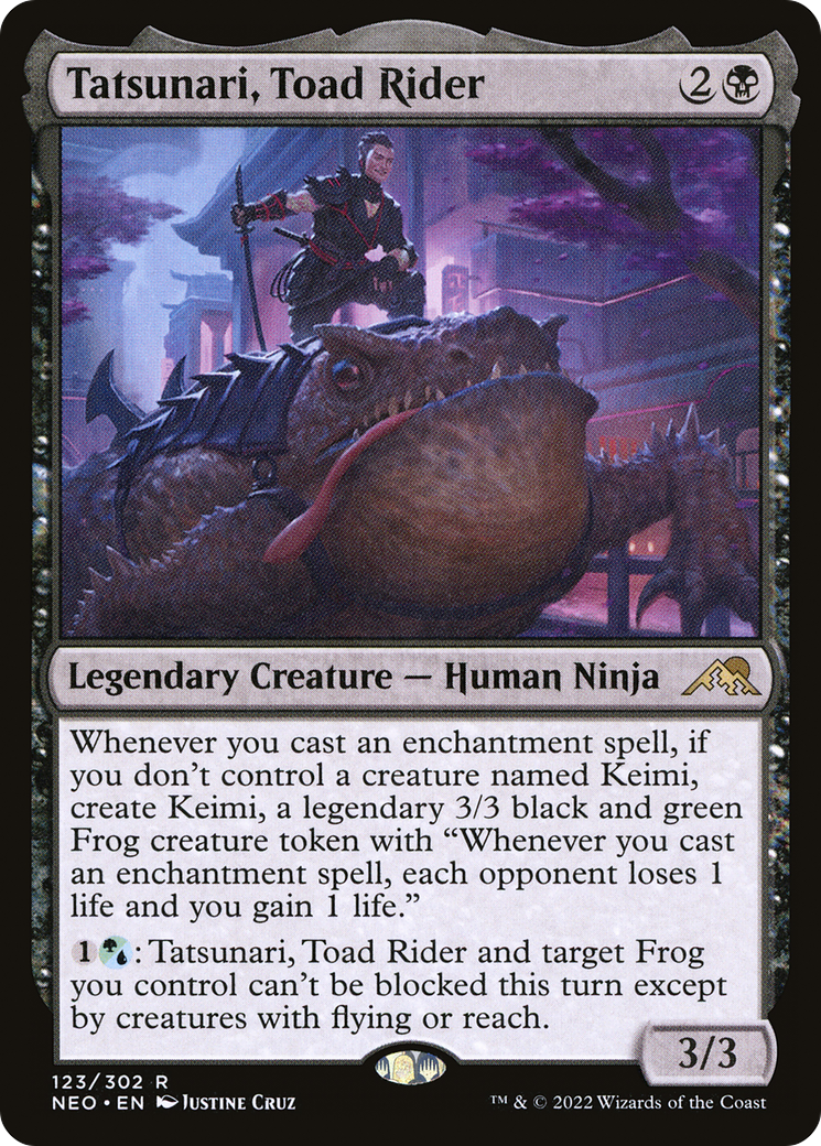 Tatsunari, Toad Rider (NEO-123) - Kamigawa: Neon Dynasty