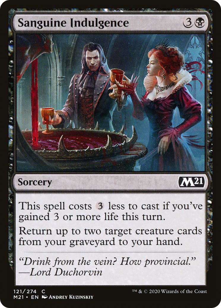 Sanguine Indulgence (M21-121) - Core Set 2021 Foil