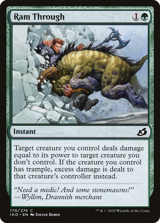 Ram Through (IKO-170) - Ikoria: Lair of Behemoths Foil