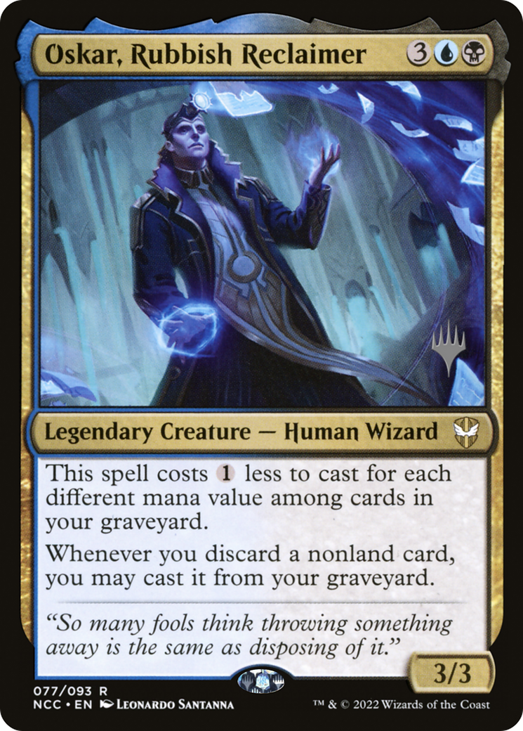 Oskar, Rubbish Reclaimer (PNCC-77P) - New Capenna Commander Promos Foil