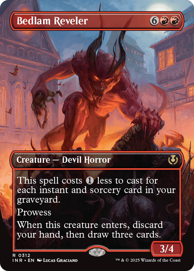 Bedlam Reveler (Borderless)  (Borderless)(INR-312) - Innistrad Remastered