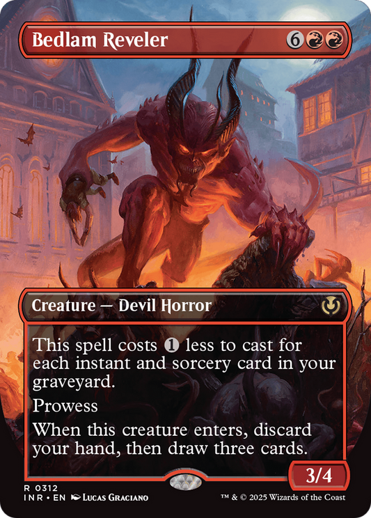 Bedlam Reveler (Borderless)  (Borderless)(INR-312) - Innistrad Remastered