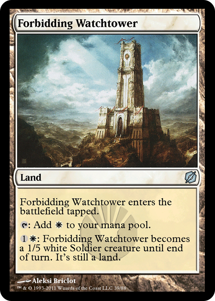 Forbidding Watchtower (TD2-039) - Duel Decks: Mirrodin Pure vs. New Phyrexia