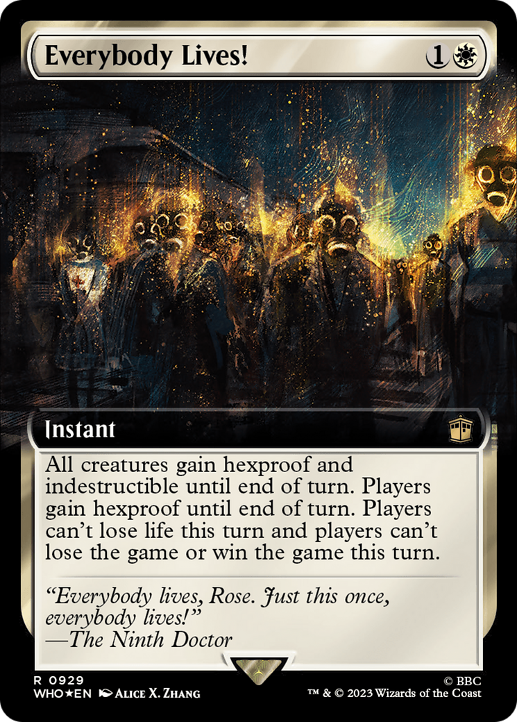 Everybody Lives! (WHO-929) - Doctor Who: (Extended Art) Foil