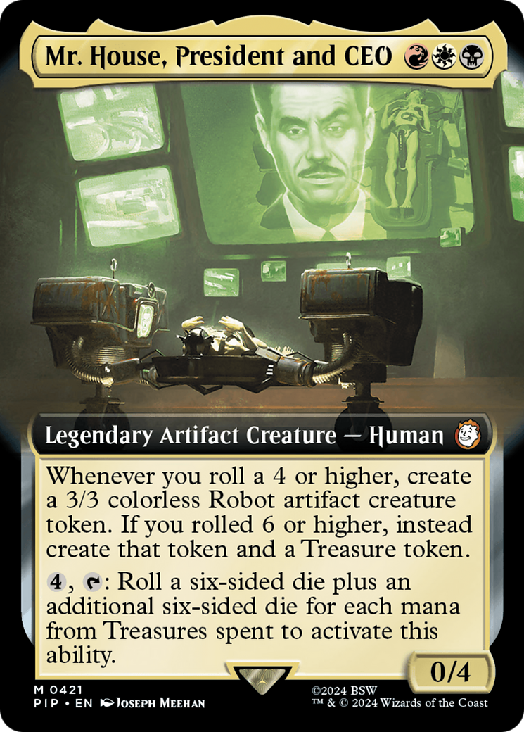 Mr. House, President and CEO (PIP-421) - Fallout: (Extended Art) Foil