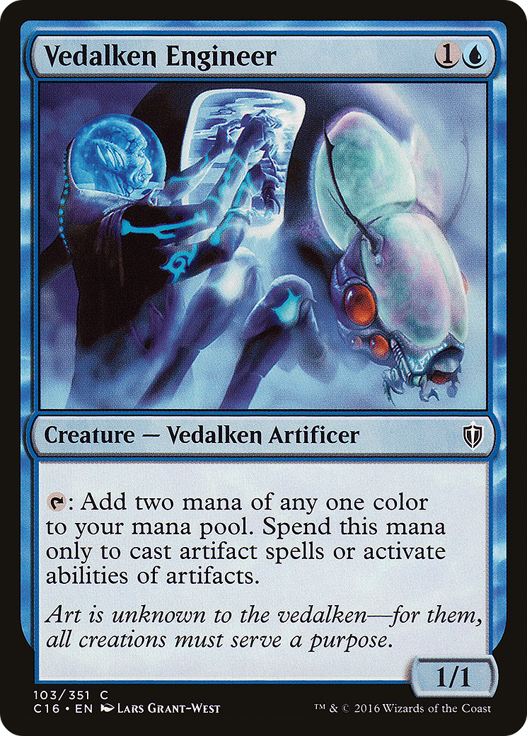 Vedalken Engineer (C16-103) - Commander 2016