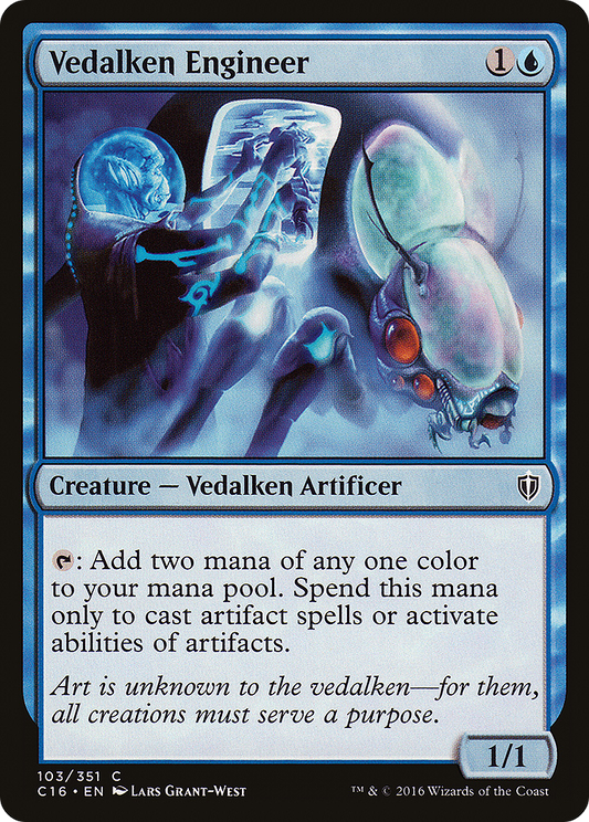 Vedalken Engineer (C16-103) - Commander 2016