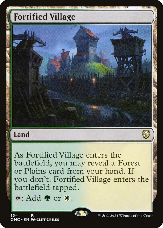 Fortified Village (ONC-154) - Phyrexia: All Will Be One Commander