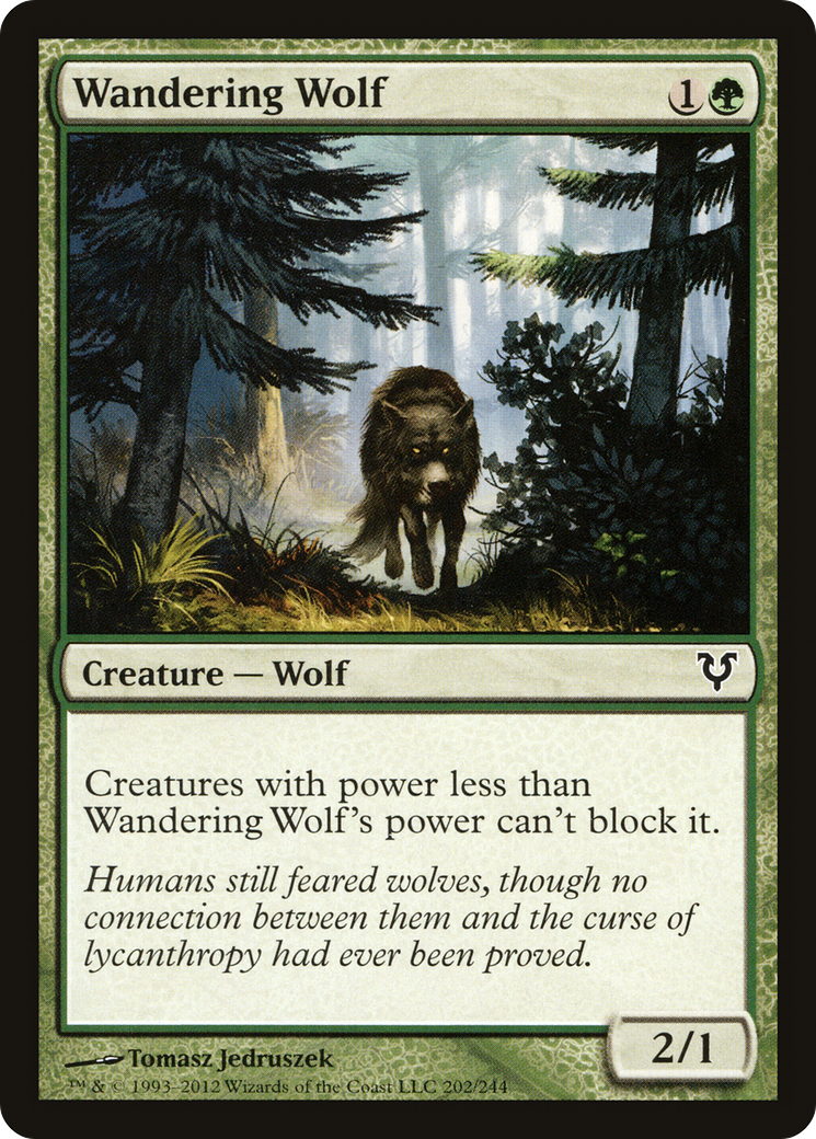 Wandering Wolf (AVR-202) - Avacyn Restored Foil