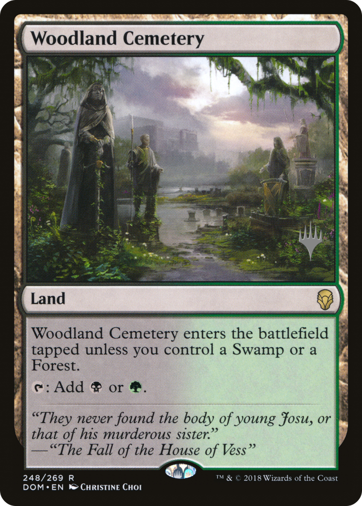 Woodland Cemetery (PDOM-248P) - Dominaria Promos Foil