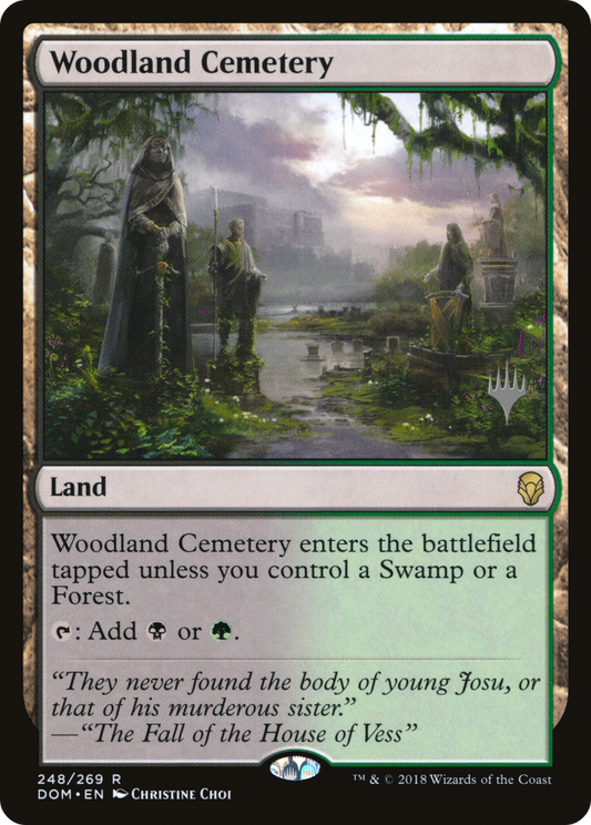 Woodland Cemetery (PDOM-248P) - Dominaria Promos Foil