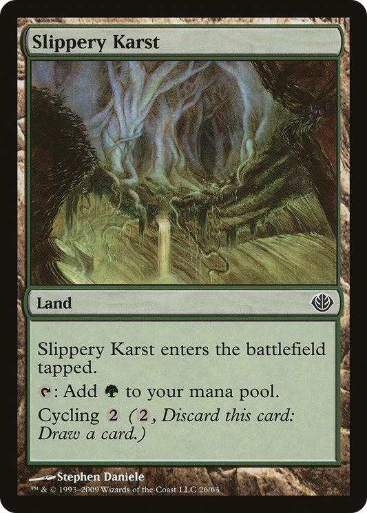 Slippery Karst (DDD-026) - Duel Decks: Garruk vs. Liliana