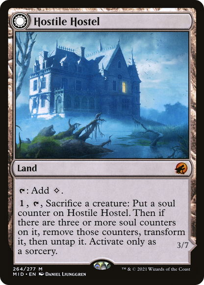 Hostile Hostel // Creeping Inn (MID-264) - Innistrad: Midnight Hunt: (Double Faced Transform)