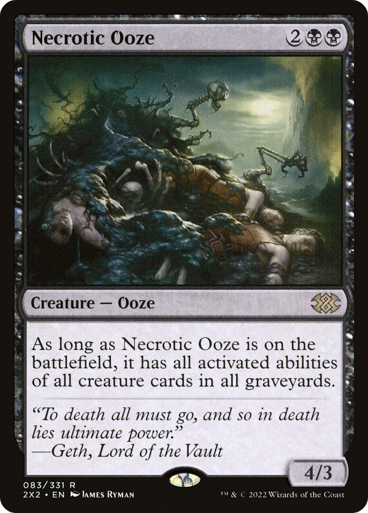 Necrotic Ooze (2X2-083) - Double Masters 2022 Foil