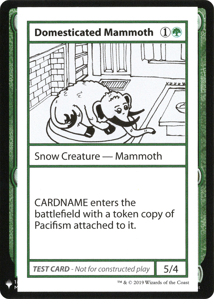 Domesticated Mammoth (CMB1-072) - Mystery Booster Playtest Cards 2019