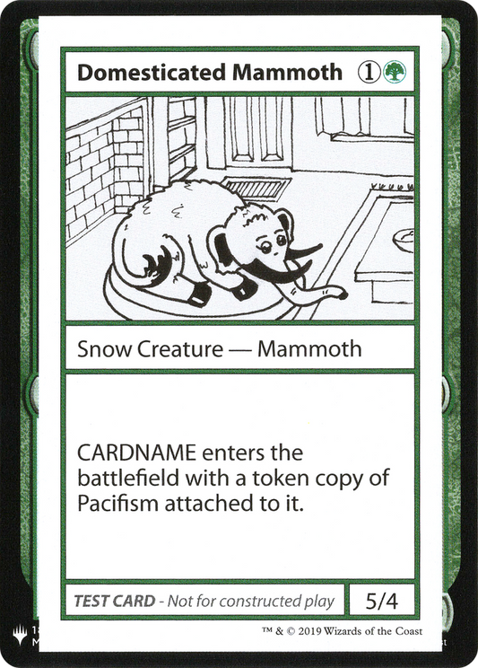 Domesticated Mammoth (CMB1-072) - Mystery Booster Playtest Cards 2019