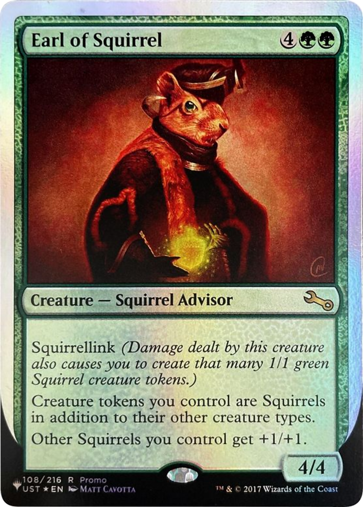 Earl of Squirrel (ULST-108) - The List (Unfinity Foil Edition) Foil