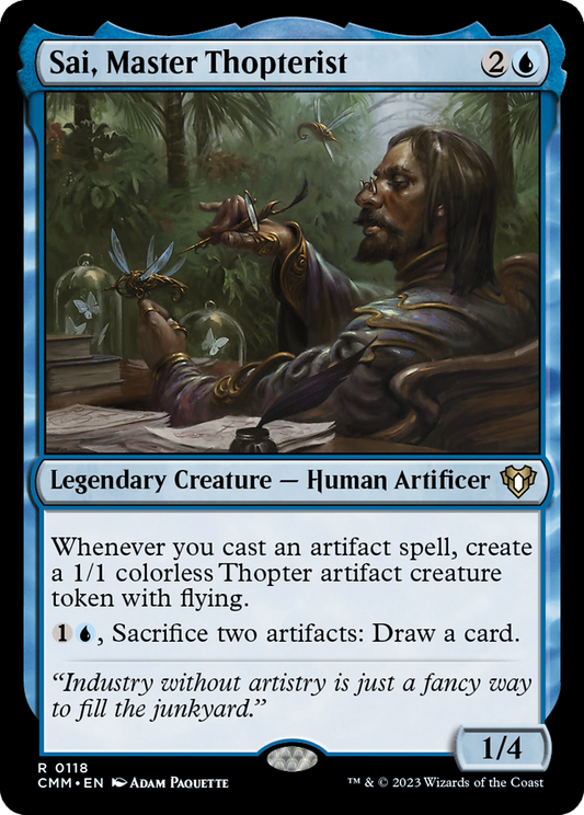 Sai, Master Thopterist (CMM-118) - Commander Masters Foil