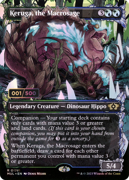 Keruga, the Macrosage (MUL-178Z) - Multiverse Legends: (Showcase) (Borderless) Foil