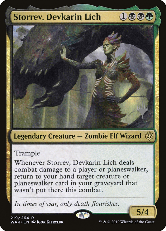 Storrev, Devkarin Lich (PWAR-219P) - War of the Spark Promos Foil